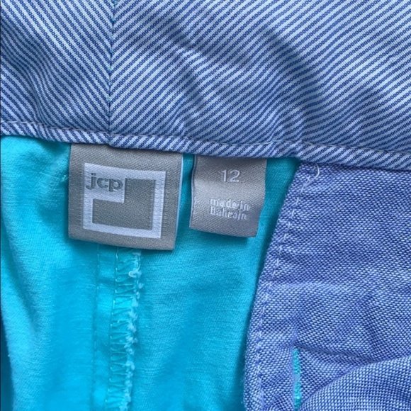 JCP women's pants sz 12 blue-green - Picture 6 of 9